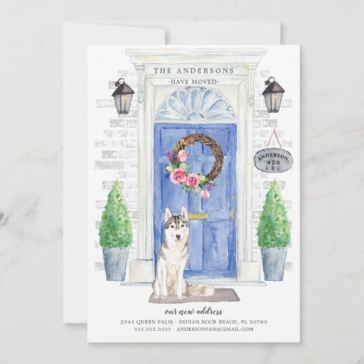 Aankondiging van Siberië Husky Front Moving Aankon (Voorkant)