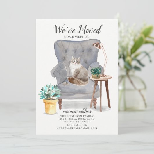 Aankondiging van Siberische kattenbeweging (Staand voorkant)