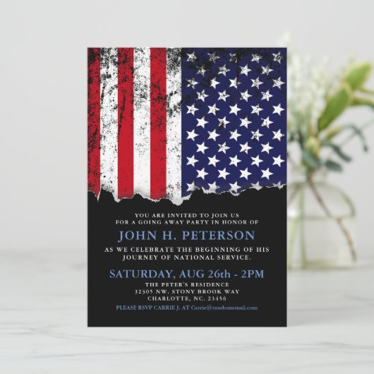 Aankondiging van Soldaat die partij afwijst | Uitn (Staand voorkant)