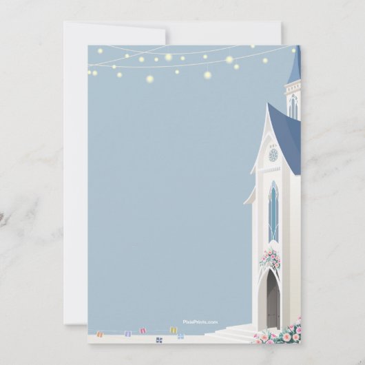 Aankondiging van 'Something Blue Save the Date'  (Achterkant)