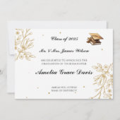 Aankondiging van Sophisticated Gold Afstuderen (Voorkant)