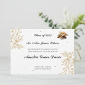 Aankondiging van Sophisticated Gold Afstuderen (Staand voorkant)