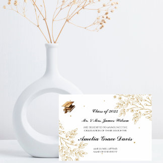 Aankondiging van Sophisticated Gold Afstuderen