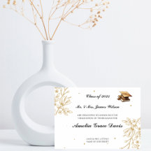 Aankondiging van Sophisticated Gold Afstuderen