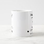 Aankondiging van speciale zwangerschapsverlof voor grote koffiekop (Voorkant)