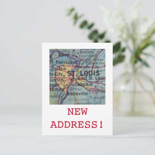 Aankondiging van St. Louis New Address (Staand voorkant)