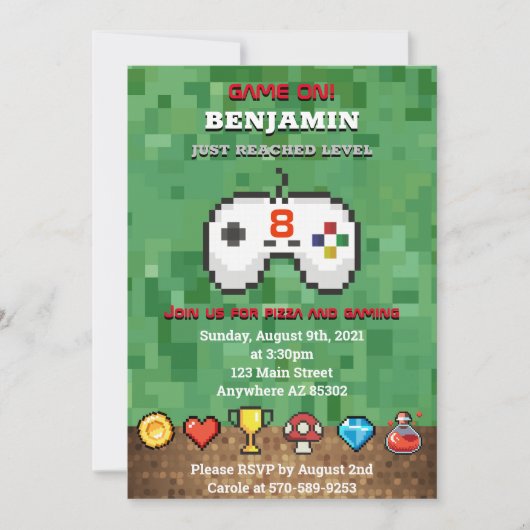 Aankondiging van startwedstrijd op niveau-up (Voorkant)