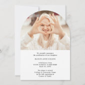 Aankondiging van stijlvol script en foto-Afstudere (Achterkant)