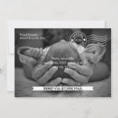 Aankondiging van Stork Mail Birth (Voorkant)