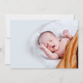 Aankondiging van Stork Mail Birth (Achterkant)