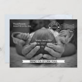 Aankondiging van Stork Mail Birth (Voorkant / Achterkant)