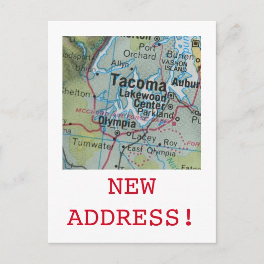 Aankondiging van Tacoma New Address (Voorkant)