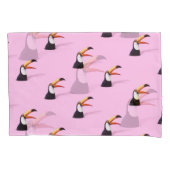 Aankondiging van Toucan: Tropical Pink Paradise Kussensloop (Voorkant)