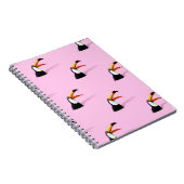 Aankondiging van Toucan: Tropical Pink Paradise Notitieboek (Rechterzijde)