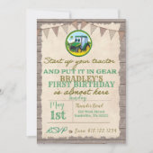 Aankondiging van tractor Birthday (Voorkant)