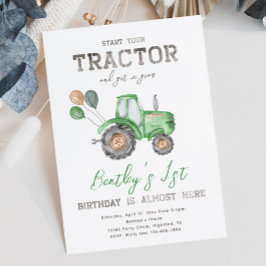 Aankondiging van tractor Birthday | Aanbesteding t