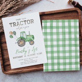 Aankondiging van tractor Birthday | Aanbesteding t