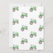 Aankondiging van tractor Birthday | Aanbesteding t (Achterkant)