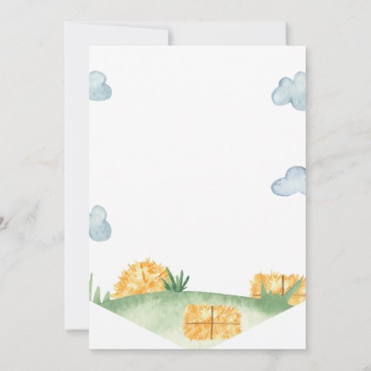 Aankondiging van trekkerij-Boerderij (Achterkant)