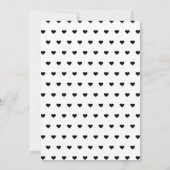 Aankondiging van Trendy Black & White Birth (Achterkant)