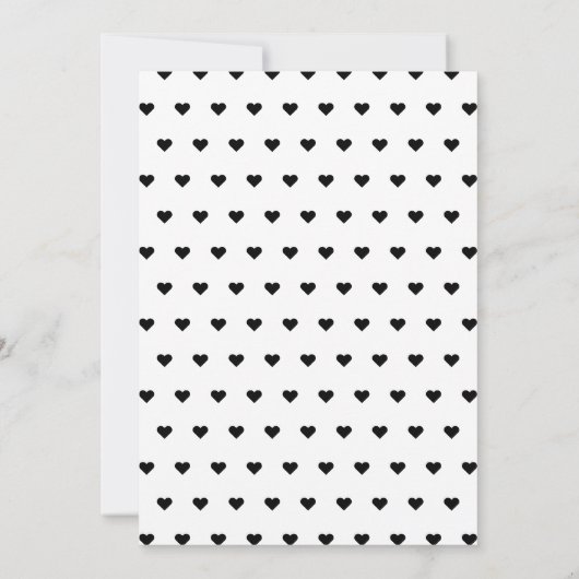 Aankondiging van Trendy Black & White Birth (Achterkant)