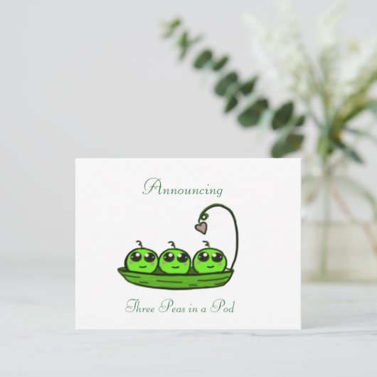 Aankondiging van Triplet Birth (Staand voorkant)