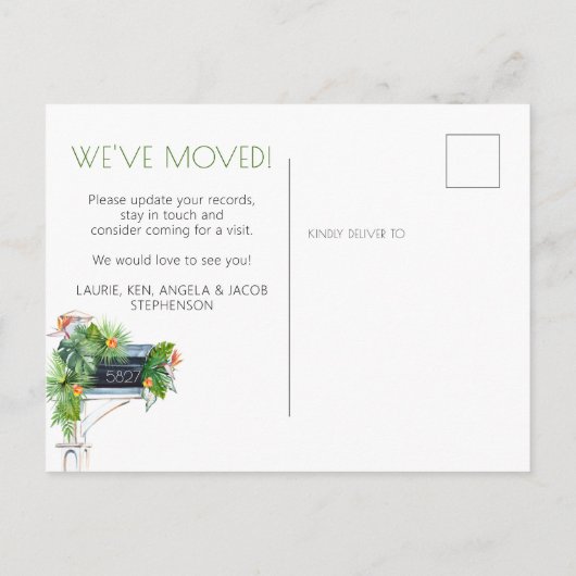 Aankondiging van tropische olievlekken (Achterkant)