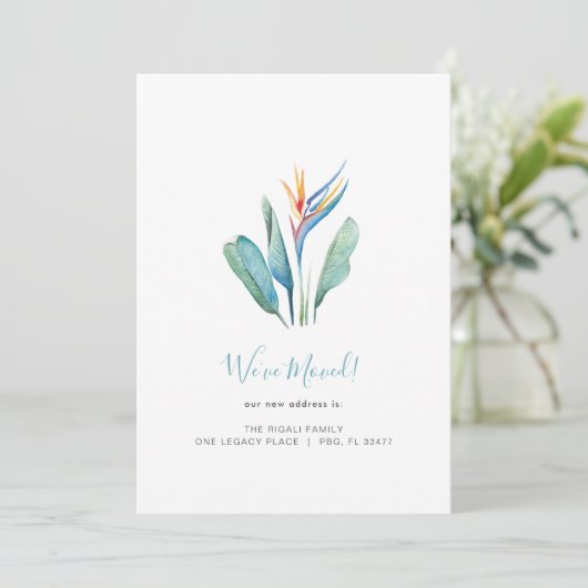 Aankondiging van tropische Waterverf-ventilatorbew (Staand voorkant)