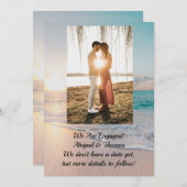 Aankondiging van trouwplannen voor Photo Ocean (Voorkant / Achterkant)