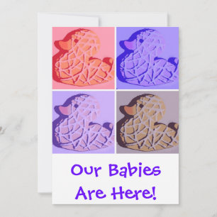 Aankondiging van tweeling baby's