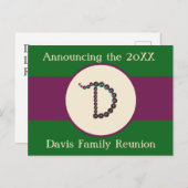 Aankondiging van uitnodiging tot gezinshereniging  (Voorkant / Achterkant)