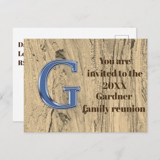 Aankondiging van uitnodiging tot gezinshereniging (Voorkant / Achterkant)