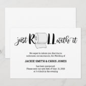 Aankondiging van uitstel van huwelijk - Just Roll (Voorkant / Achterkant)