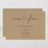 Aankondiging van uitstellen van huwelijk (Voorkant / Achterkant)