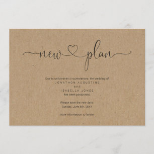 Aankondiging van uitstellen van huwelijk