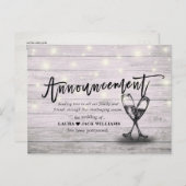 Aankondiging van uitstellen van huwelijk Wijziging (Voorkant / Achterkant)