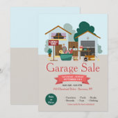 Aankondiging van uitverkoop garage (Voorkant / Achterkant)