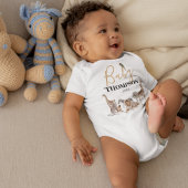 Aankondiging van Unisex Safari Animal Baby Romper