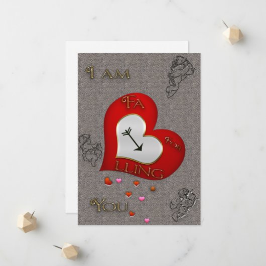 Aankondiging van vallende Cupido (Voorkant / Achterkant in situ)