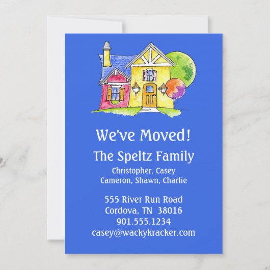 Aankondiging van verhuizing (Voorkant)