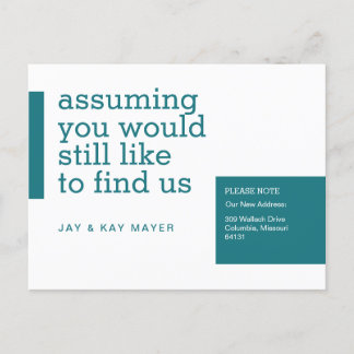 Aankondiging van verhuizing