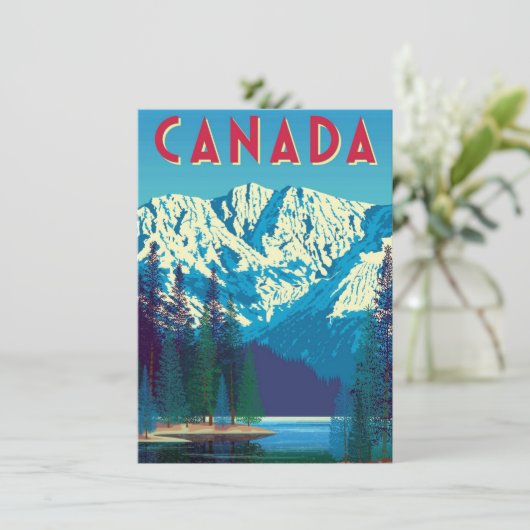 Aankondiging van verhuizing Canada (Staand voorkant)