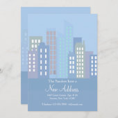 Aankondiging van verhuizing City Uitzicht (Voorkant / Achterkant)