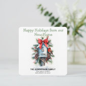 Aankondiging van verhuizing naar nieuw huis met va (Staand voorkant)