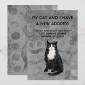 Aankondiging van verhuizing van mij en mijn kat (Voorkant / Achterkant)