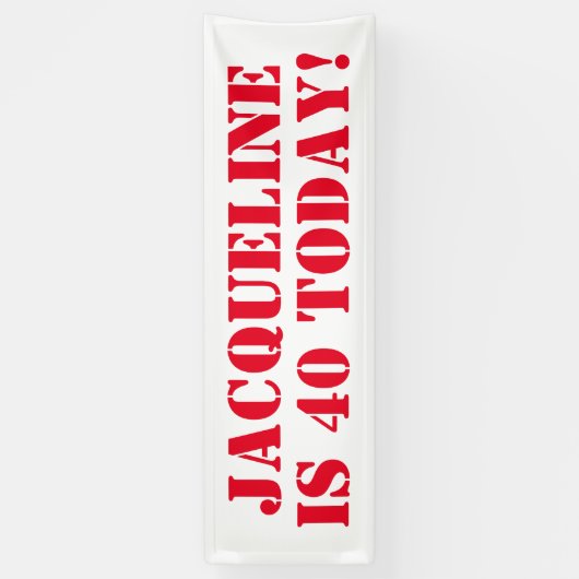 Aankondiging van verjaardag spandoek (Verticaal)