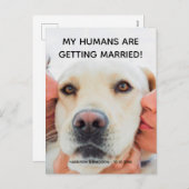 Aankondiging van verloving Aangepast briefkaart vo (Voorkant / Achterkant)