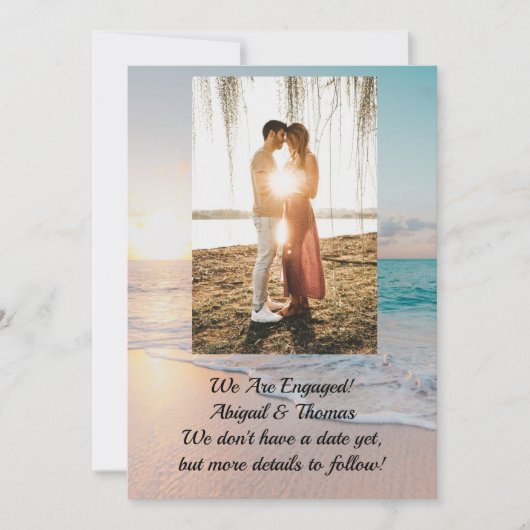 Aankondiging van verloving bij Photo Ocean (Voorkant)