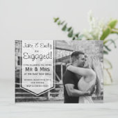 Aankondiging van Verloving Elegant (Staand voorkant)