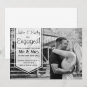 Aankondiging van Verloving Elegant (Voorkant / Achterkant)